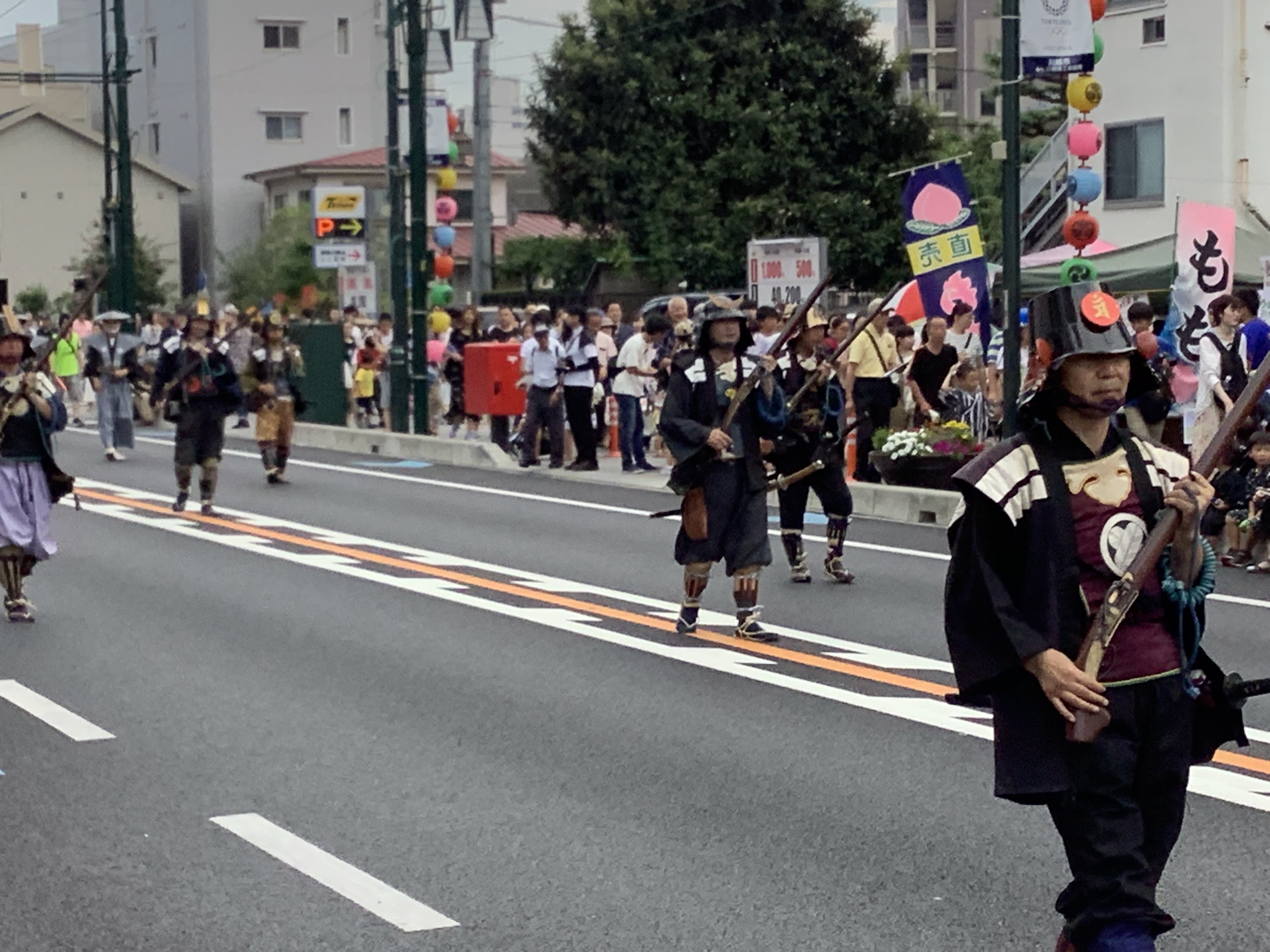 Samurais with Japanese rifles