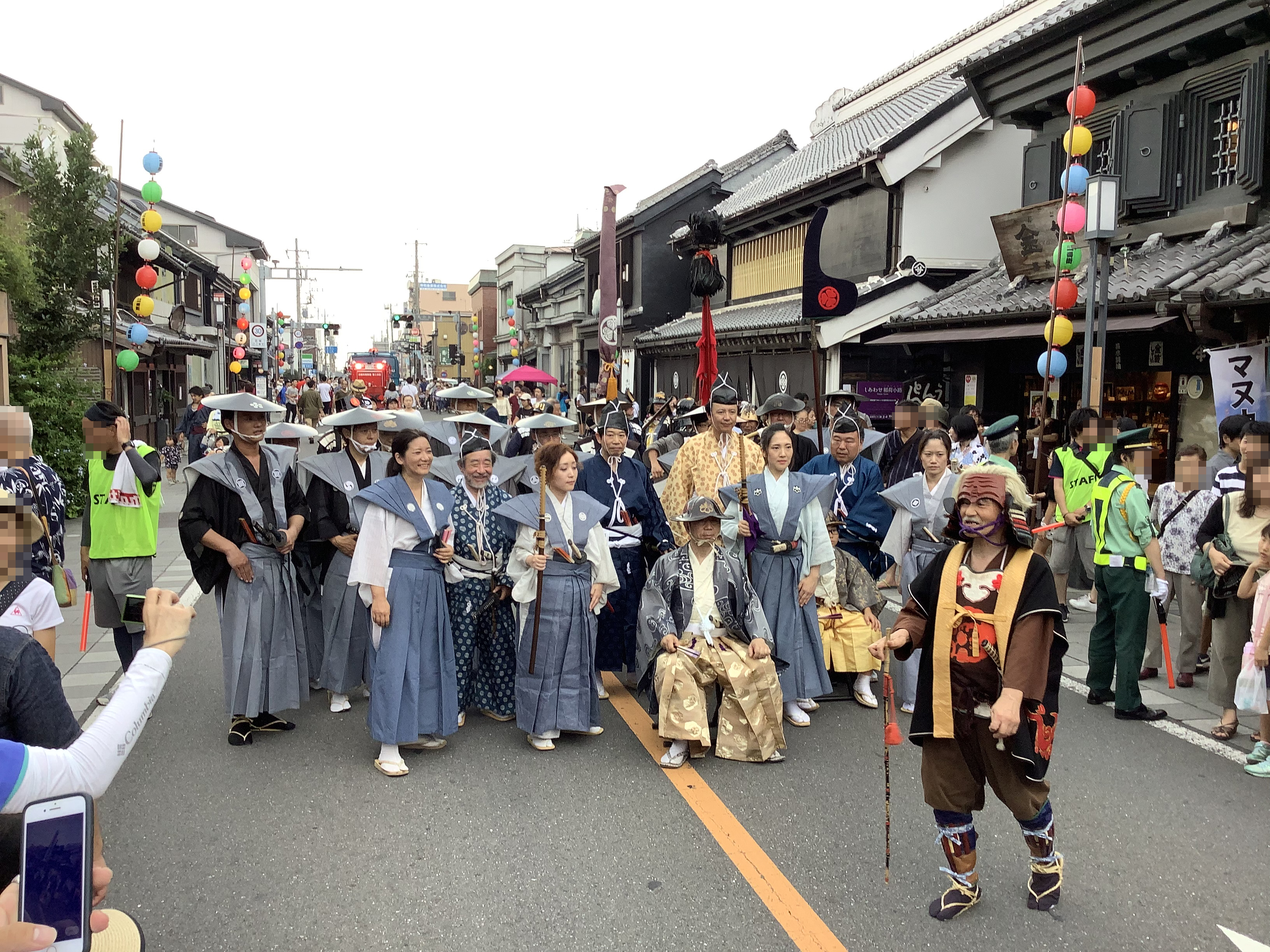 川越ゆかりの時代行列 記念撮影