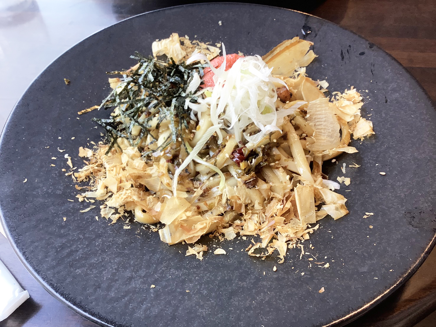 明太子と高菜の焼うどん