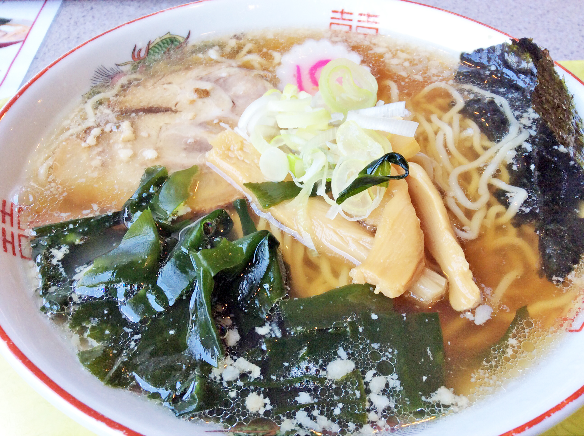 小江戸川越ラーメン醤油　川越市役所の地下食堂