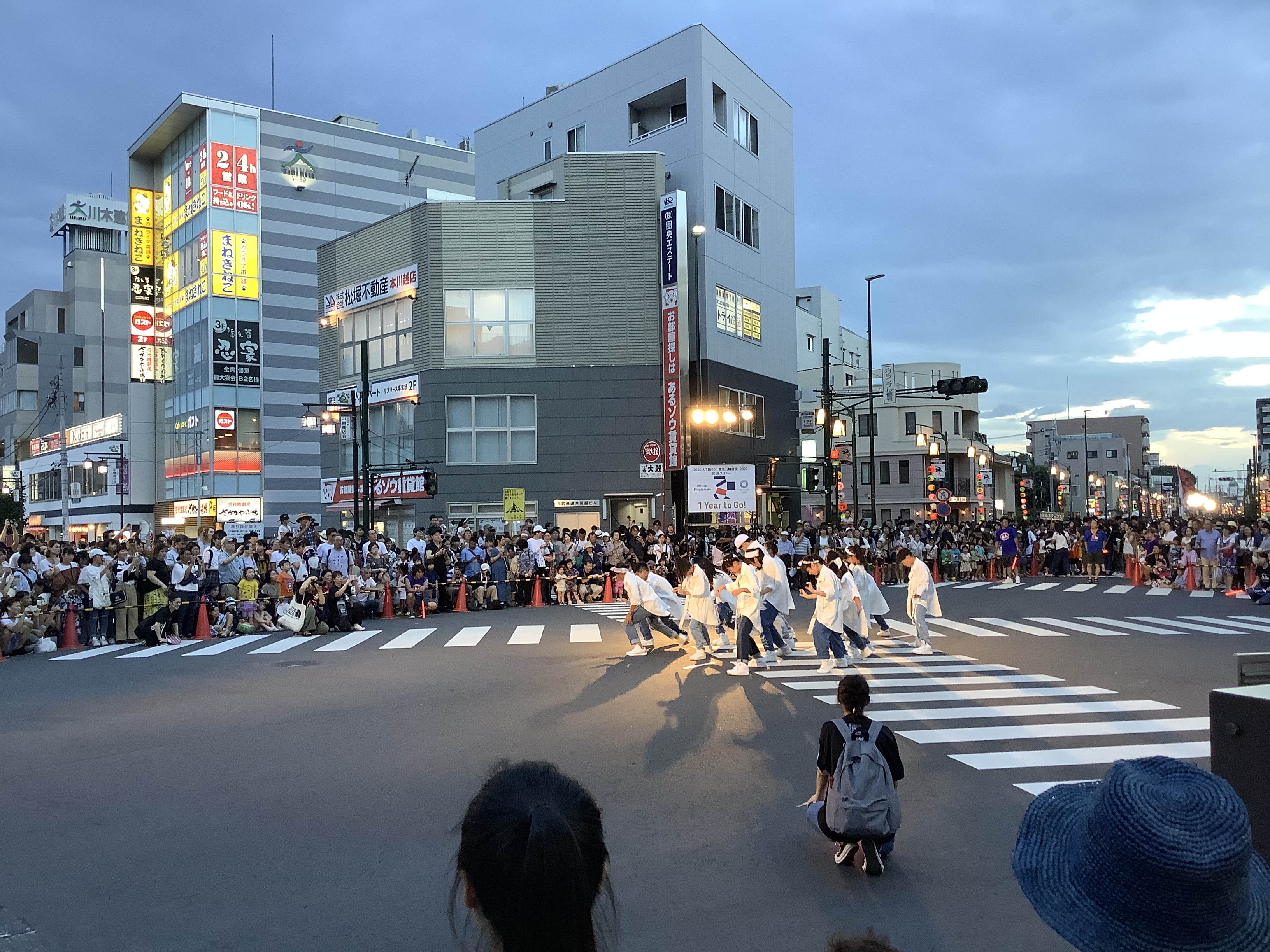 川越百万灯祭り 本川越駅前